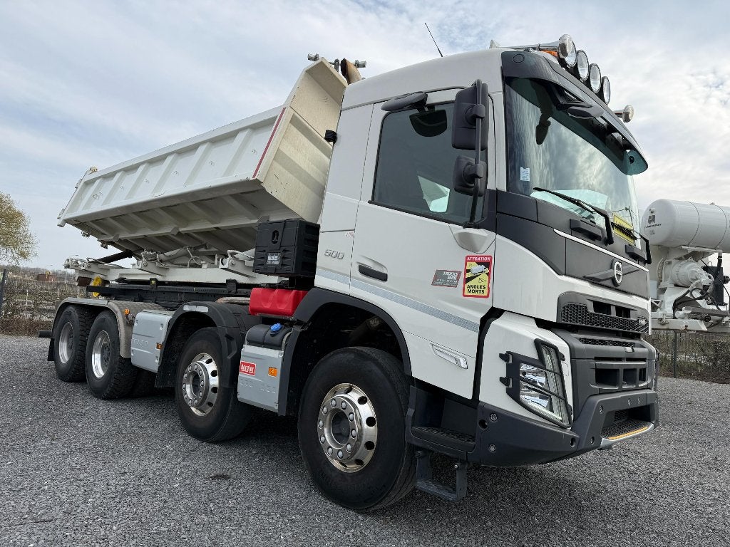 Volvo FMX500 Syst mixte lève container 26T & beton mixer 9m3, Essai à domicile, Achat, 375 kW, Euro 6