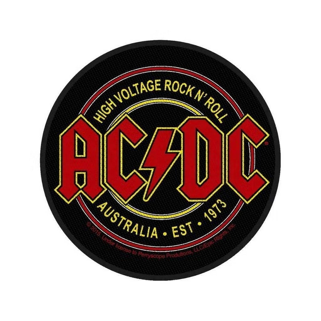 AC/DC High Voltage Rock N Roll Patch officiële merchandise, Ophalen of Verzenden, Nieuw, Kleding
