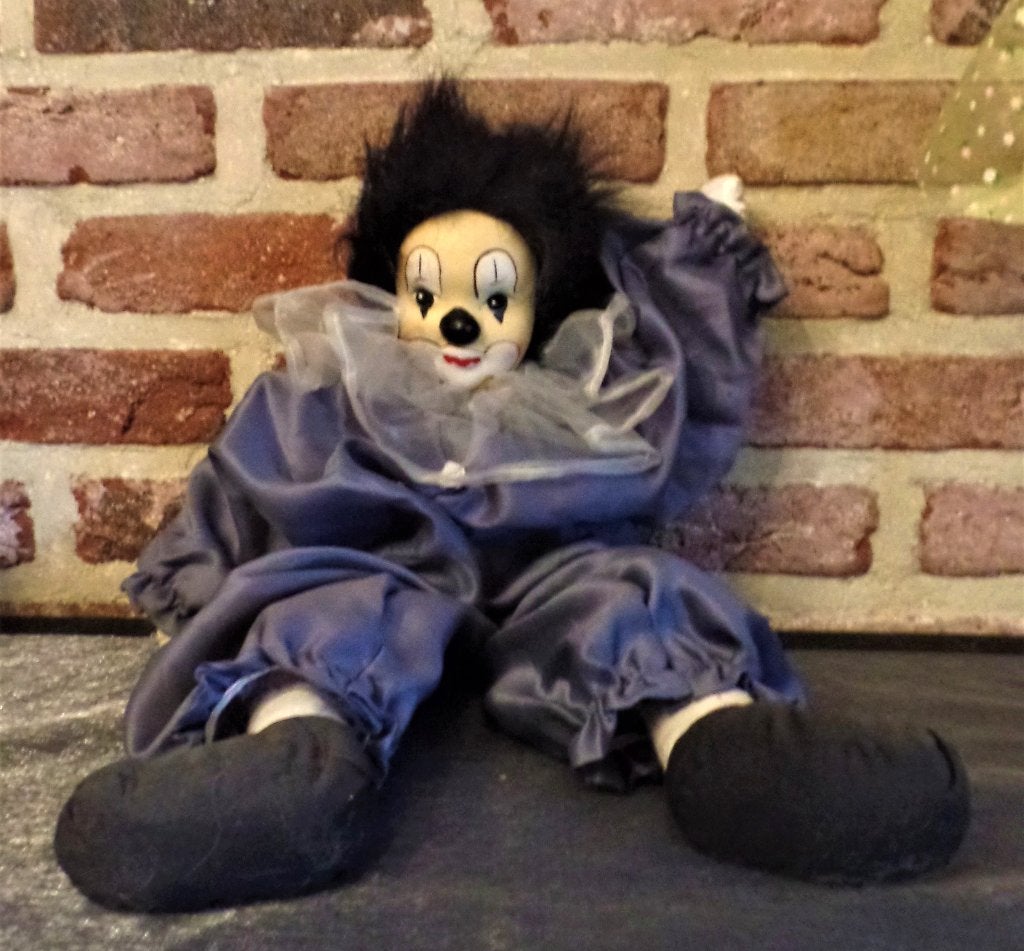 Clown met porseleinen hoofd, Ophalen of Verzenden