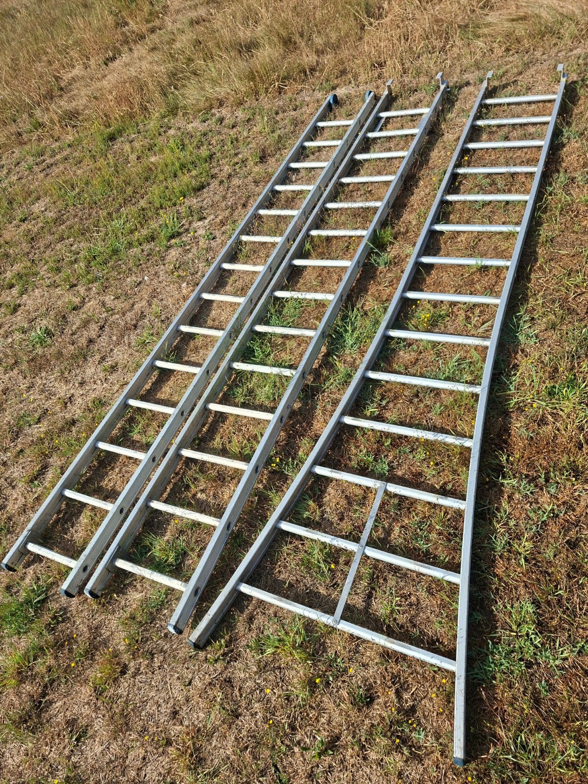Ladder 3 x 14 treden, Doe-het-zelf en Bouw, Ladders en Trappen, Ophalen, Ladder