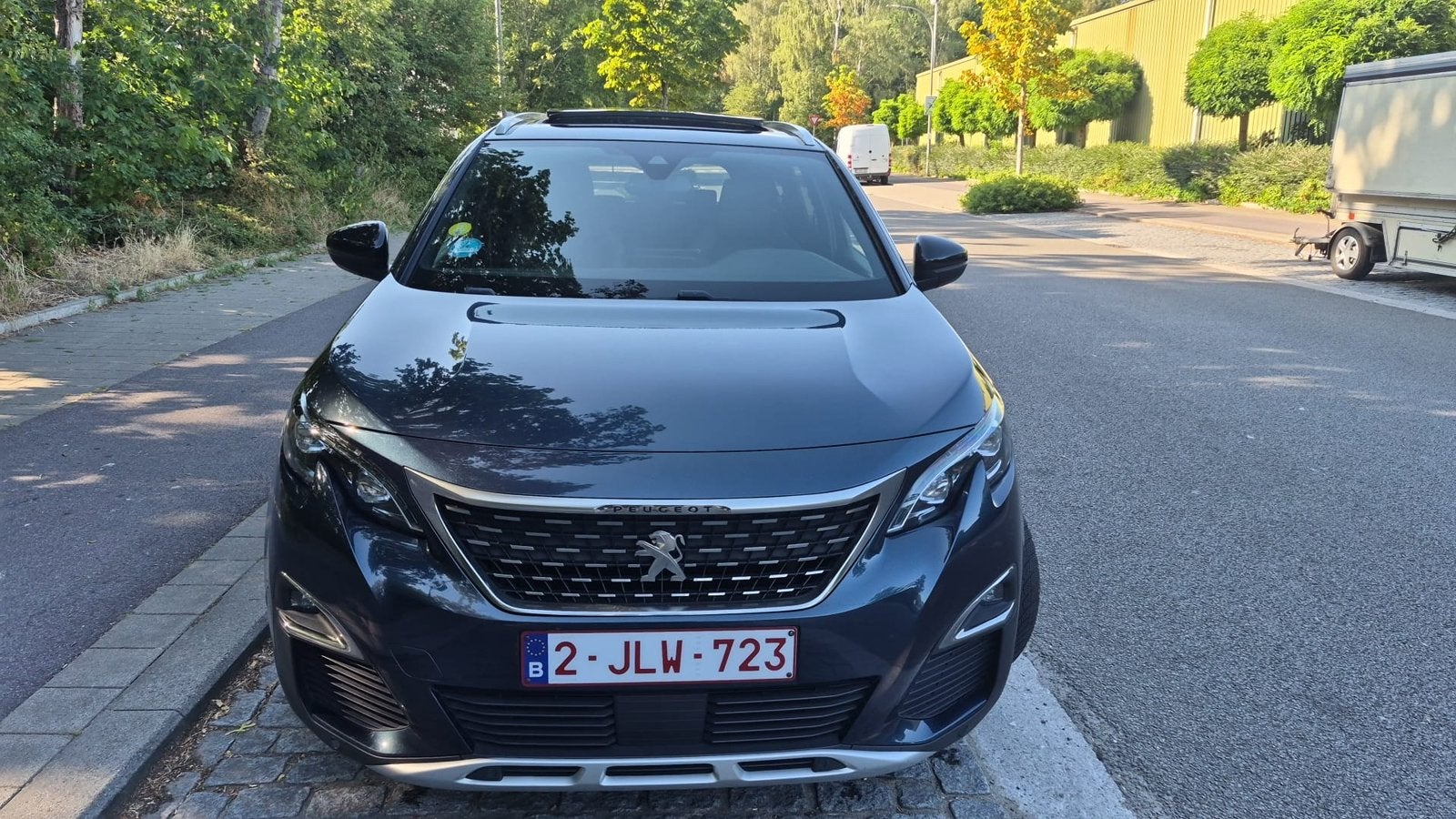 Peugeot 5008 1.6D GT-Line–2014–215.140 km–Gekeurd vr verkoop, Auto's, Euro 5, Monovolume, Zwart, Blauw