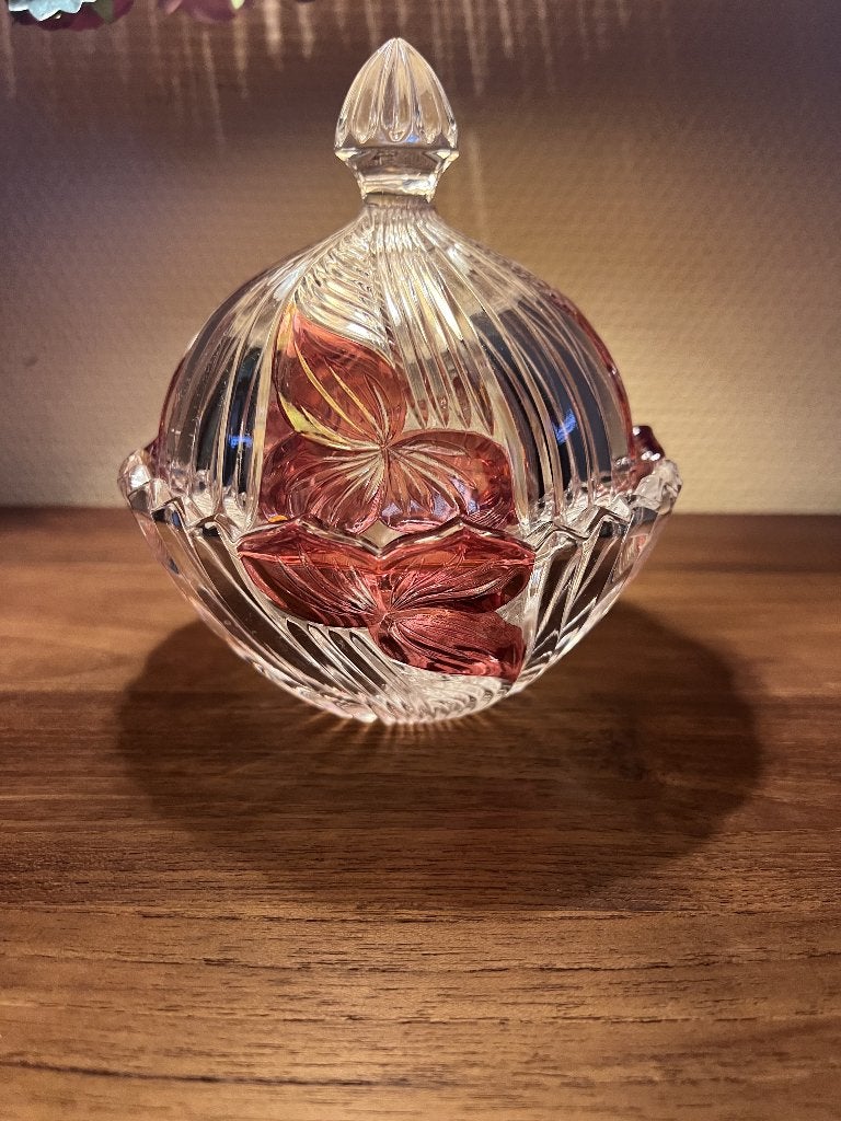 Vintage Anna Hutte Bleikristal Bonbonniere, Enlèvement