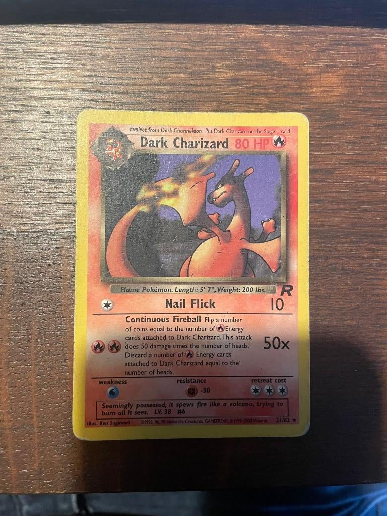 Pokemon Dark Charizard - Team Rocket, Verzenden, Gebruikt