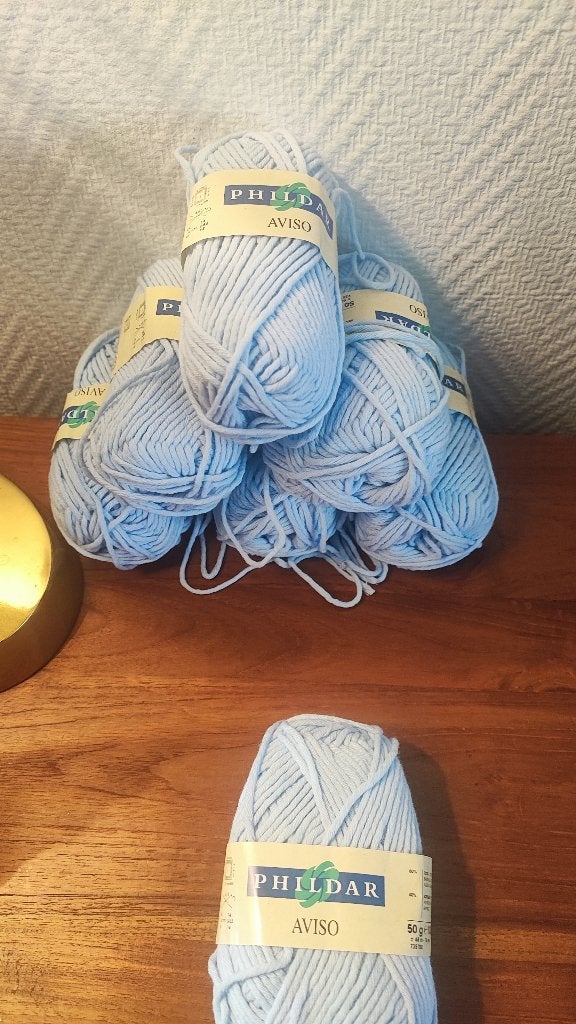 Phildar Aviso babyblauw 7 bollen €0,75 p/s €5 lot, Ophalen of Verzenden, Nieuw