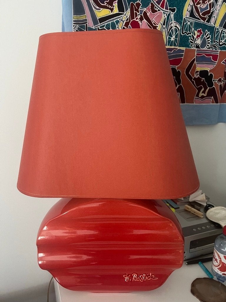 2 lampes Wave en céramique Thomas Bastide Flam&Luce, Maison & Meubles, Lampe d'ambiance, Comme neuf, E27 (grand), Design