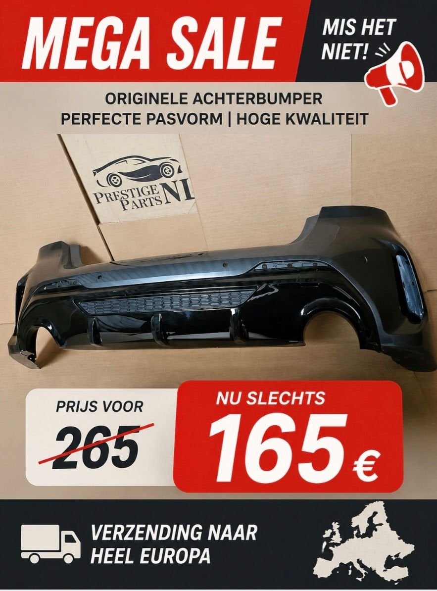 Achterbumper BMW 1 Serie F40 M128i M135i 6xPDC 51128074426, Auto-onderdelen, Carrosserie, Bumper, BMW, Achter, Gebruikt, Herkomst onderdeel bekend