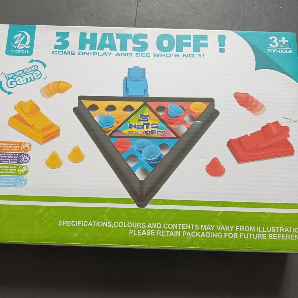 3 hoedjes af spel vanaf 3 jaar, Ophalen