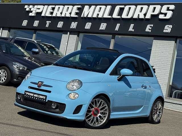 Abarth 500C 595 1.4 T-JET / CABRIOLET / GARANTIE / AIRCO /, Auto's, 4 zetels, 139 g/km, Blauw, Bedrijf