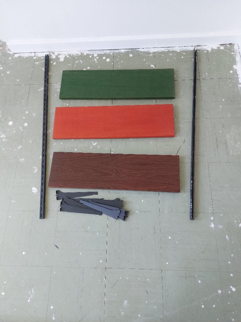 Origineel Tomado rekje met houten planken, Maison & Meubles, Accessoires pour la Maison | Étagères murales & Rayons de bibliothèque