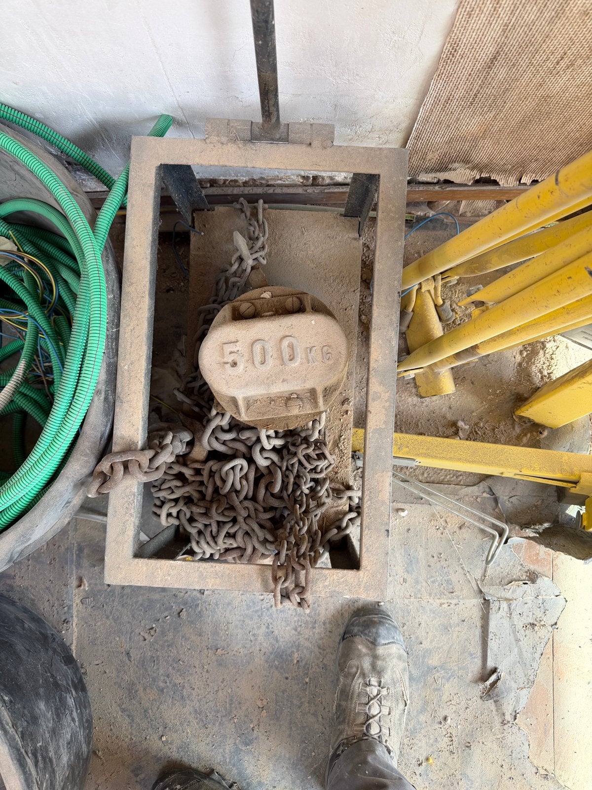 Kettingtakel handmatig 500kg, Doe-het-zelf en Bouw, Ophalen, Gebruikt, Handmatig