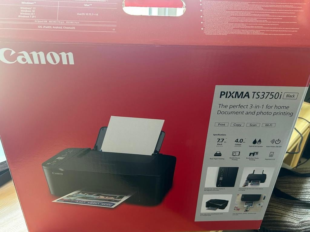 Canon Pixma printer, Ophalen, Printer