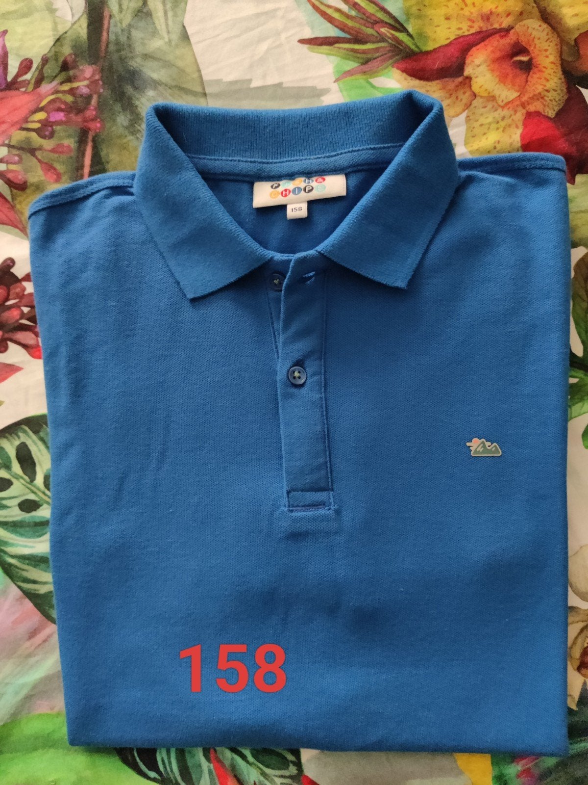 Zeer mooie blauwe polo, maat 158. Nieuw., Enfants & Bébés, Vêtements enfant | Taille 158, Neuf, Garçon, Fish & Chips, Enlèvement ou Envoi