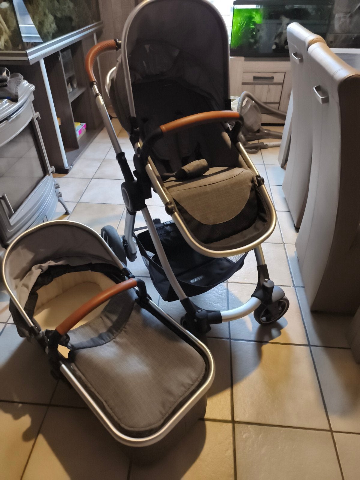 buggy, Gebruikt, Met reiswieg, Ophalen, Kinderwagen