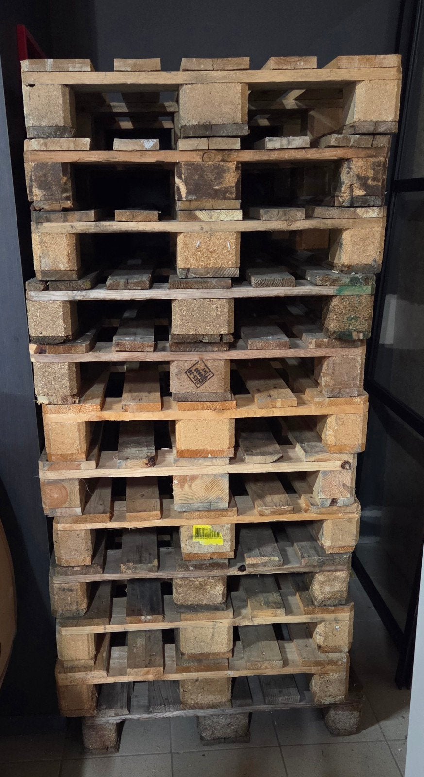 europallets, Doe-het-zelf en Bouw, Hout en Planken, Ophalen, Gebruikt