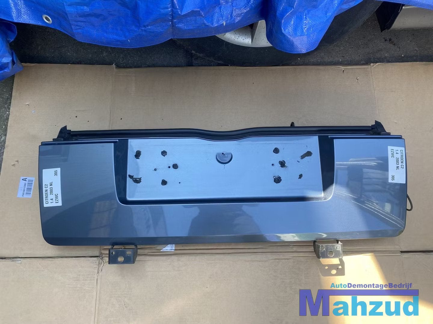 CITROEN C2 Achterklep Grijs EZWC Achterklep onder 2003-2012, Arrière, Citroën, Stellantis N.V., Utilisé