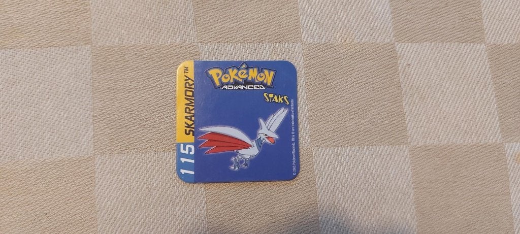 pokemon magneet panini staks Skarmory, Hobby en Vrije tijd, Ophalen of Verzenden, Nieuw, Overige typen