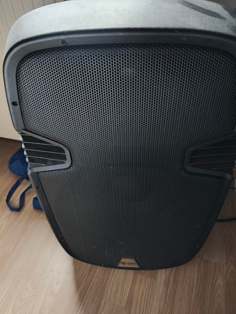 2 st QTX QD15PA MOBIELE BLUETOOTH PA LUIDSPREKER BOX /, Audio, Tv en Foto, Luidsprekerboxen, Ophalen