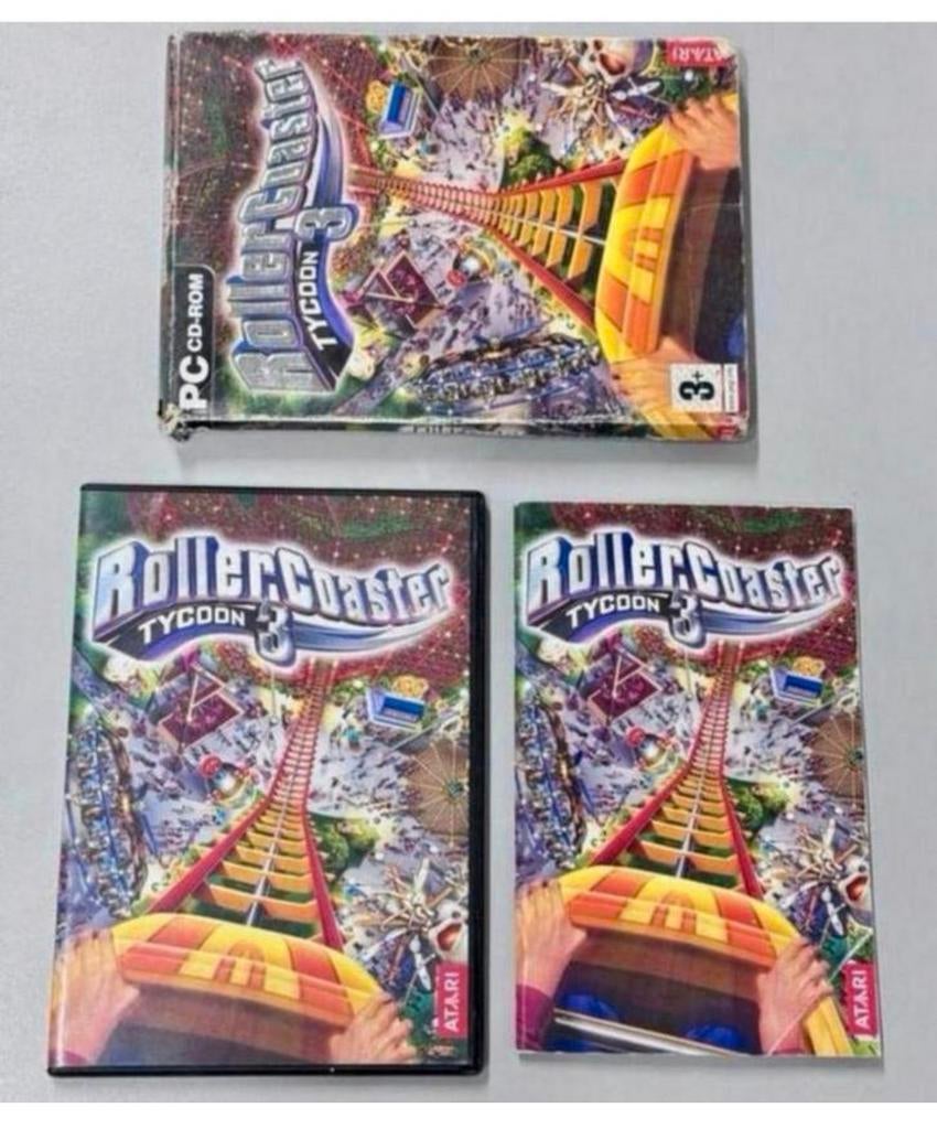 Atari - Roller Coaster Tycoon 3 - jeu vidéo vintage pour PC, Enlèvement ou Envoi, Comme neuf, Simulation, À partir de 3 ans