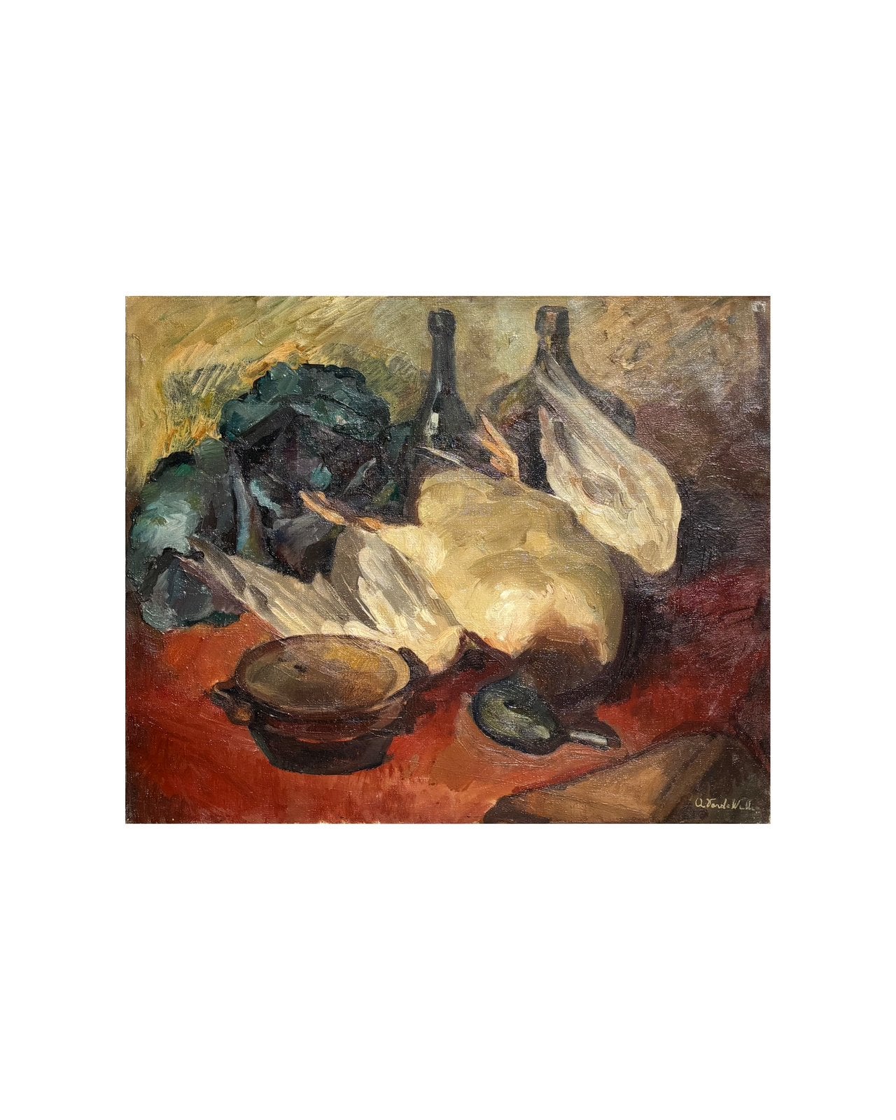 Olieverfschilderij van stilleven door Agnes Vande Walle, Antiek en Kunst, Kunst | Schilderijen | Klassiek, Ophalen, Origineel werk