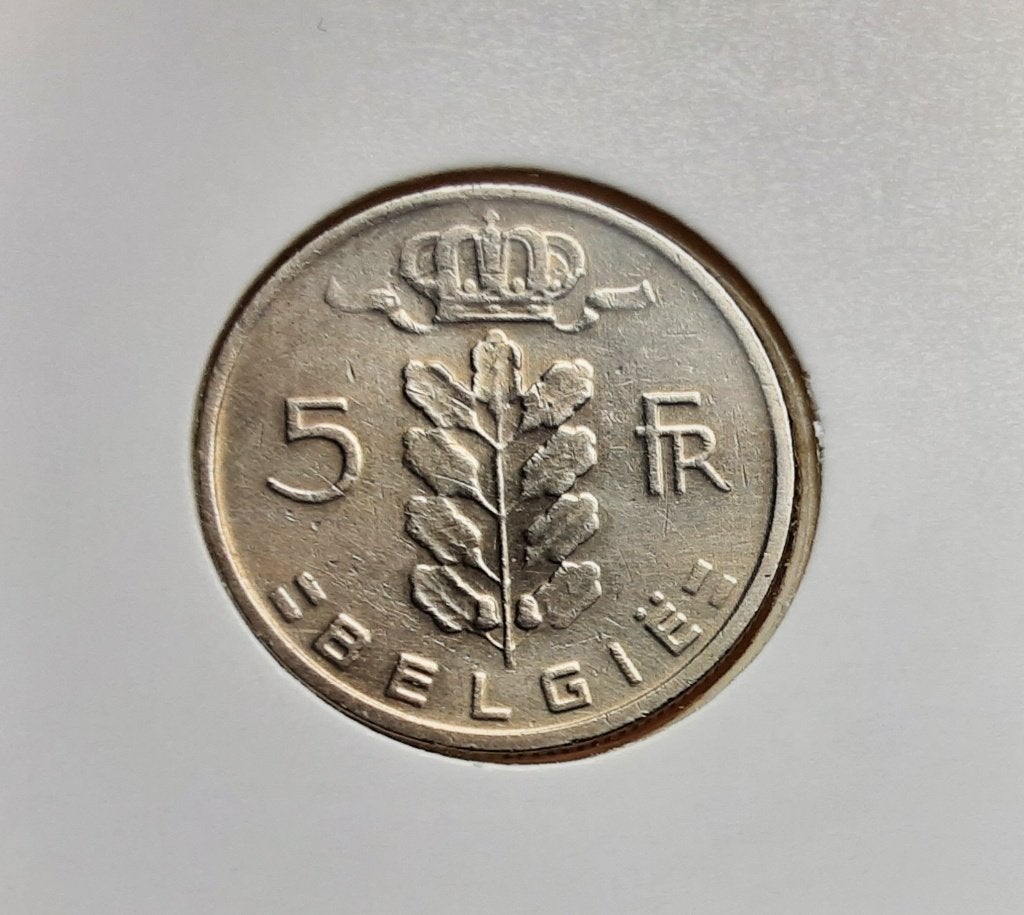 Belgique — 5 francs — 1968 fl. (Réf 089)., Timbres & Monnaies, Enlèvement ou Envoi, Métal, Monnaie en vrac