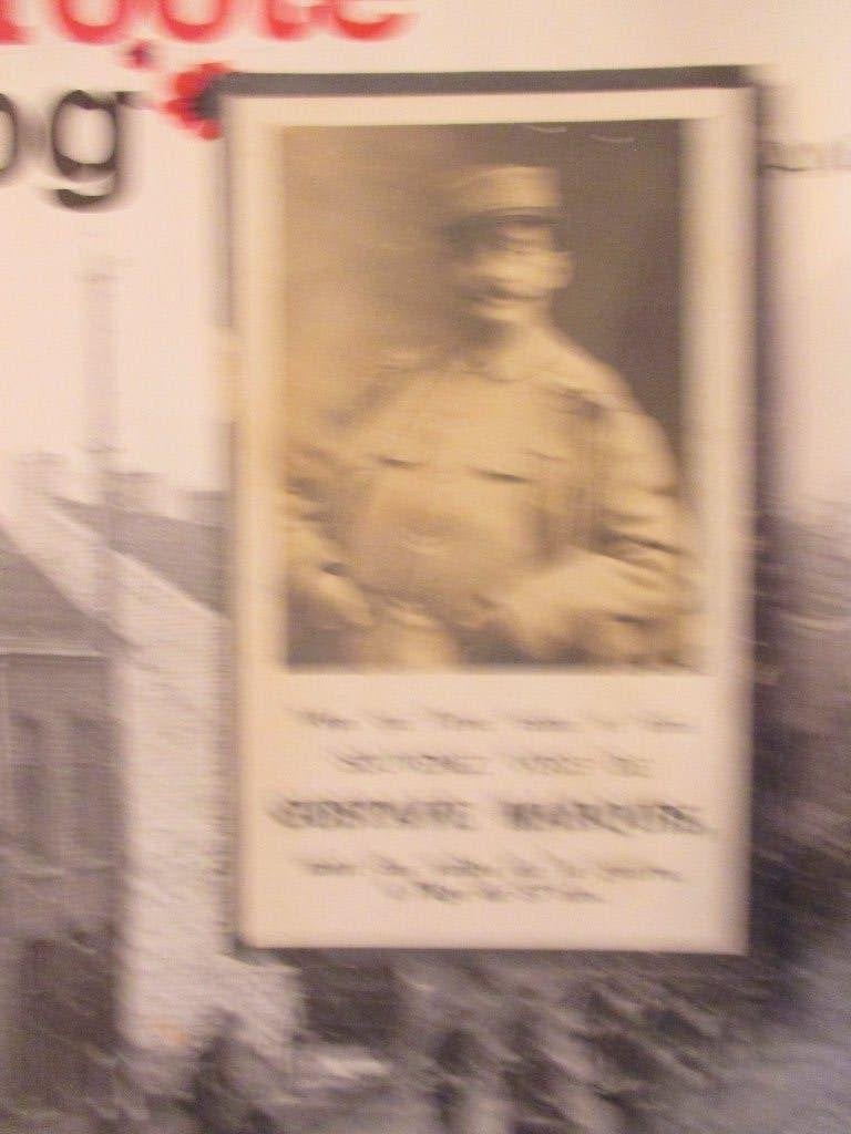 oorlogsslachtoffer Gustave Marquis (Fr.)1928, Verzenden, Bidprentje