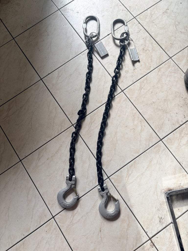 2 x Hijsketting 2 ton 1meter, Ophalen of Verzenden, Zo goed als nieuw