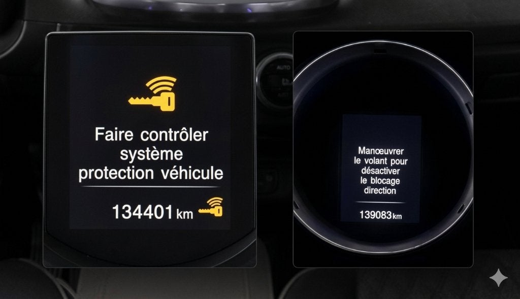 Fiat Jeep VEHICULE EN PANNE VERROU DE COLONNE, Enlèvement