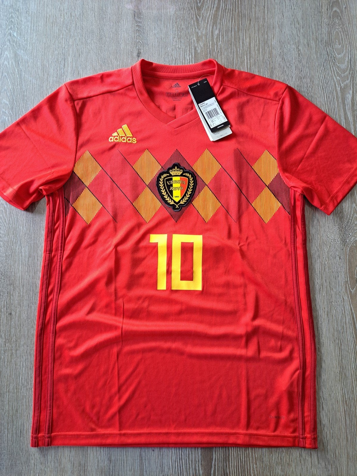 Voetbalshirt Rode Duivels WK 2018 maat S E. Hazard, Sports & Fitness, Football, Taille S, Enlèvement, Neuf, Maillot