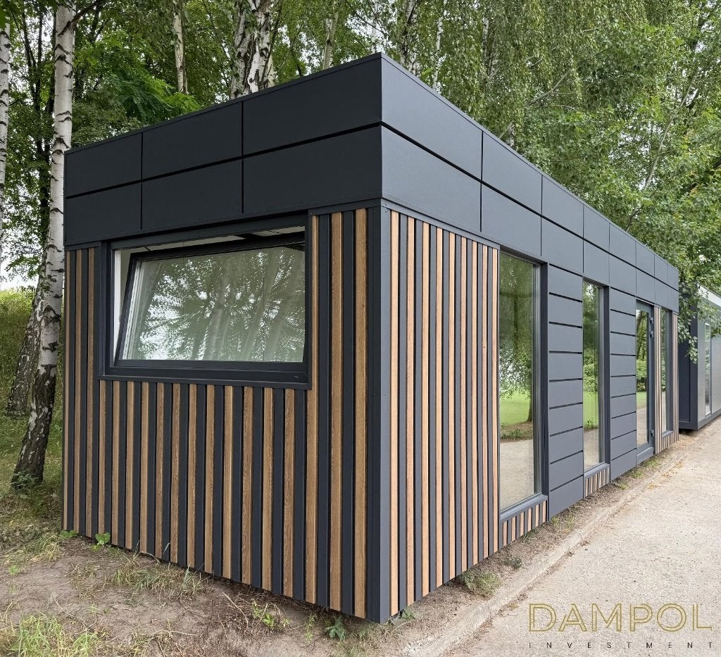 Pavillon moderne et élégant , tiny house 9x3, Jardin & Terrasse, Abris de jardin, Enlèvement, 500 cm ou plus, 3 fenêtres ou plus