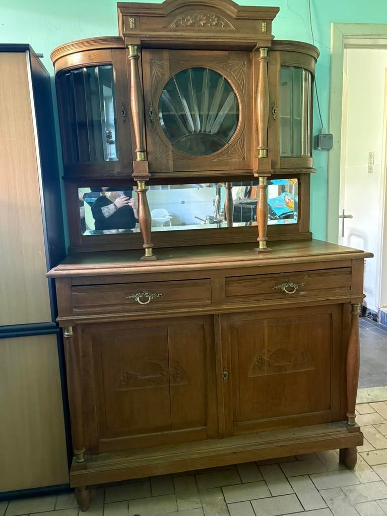 Armoire ancienne, Antiquités & Art, Antiquités | Meubles | Armoires, Enlèvement