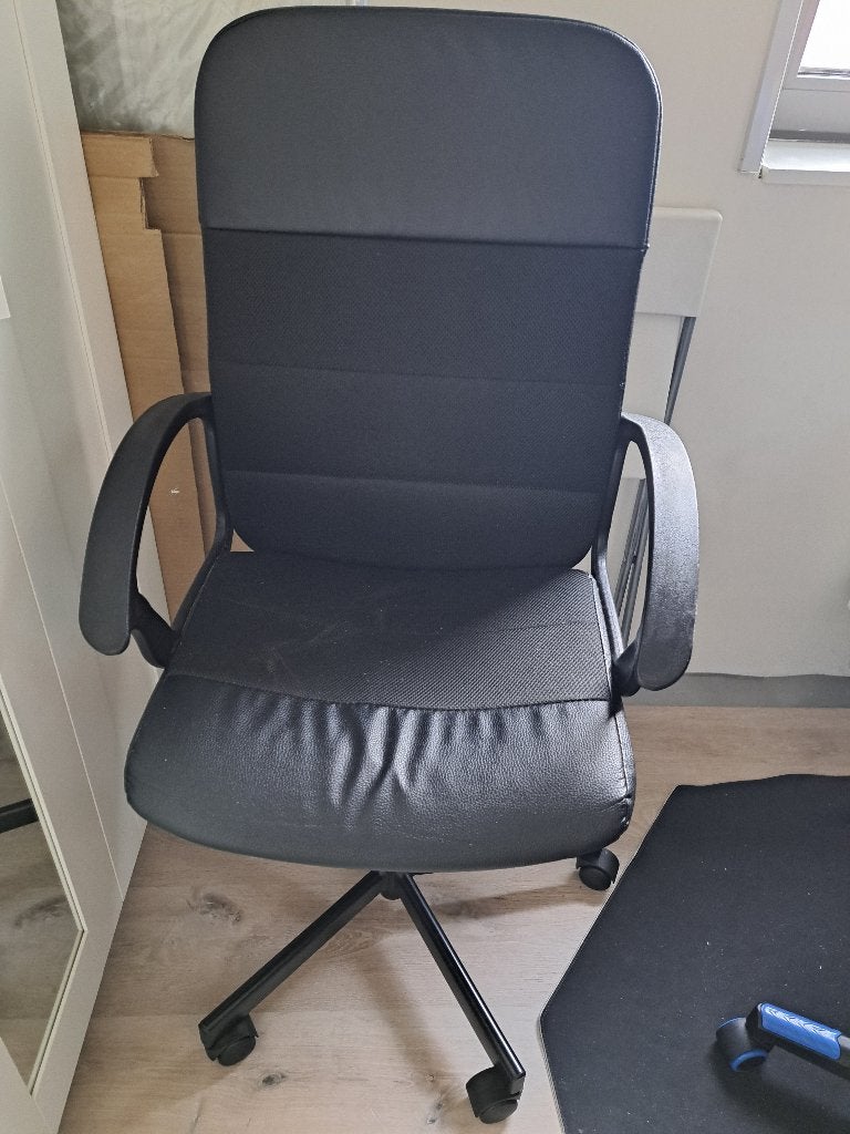 Bureaustoel, Ophalen, Gebruikt, Zwart, Bureaustoel