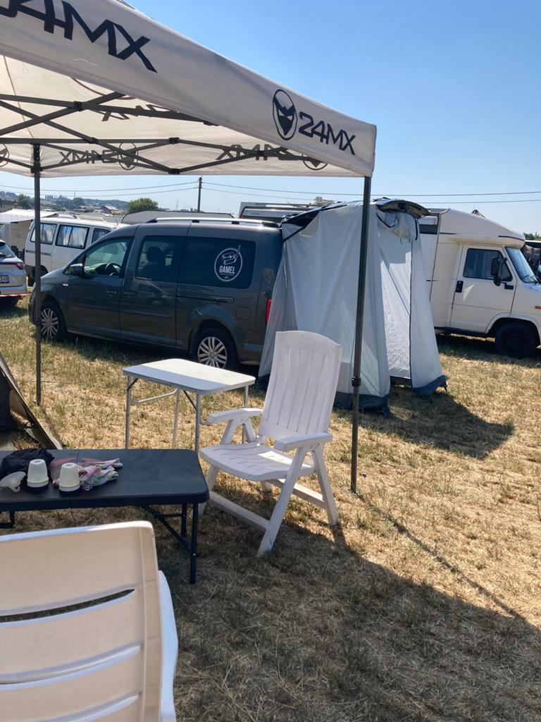 Reimo achtertent vw caddy, Enlèvement, Comme neuf