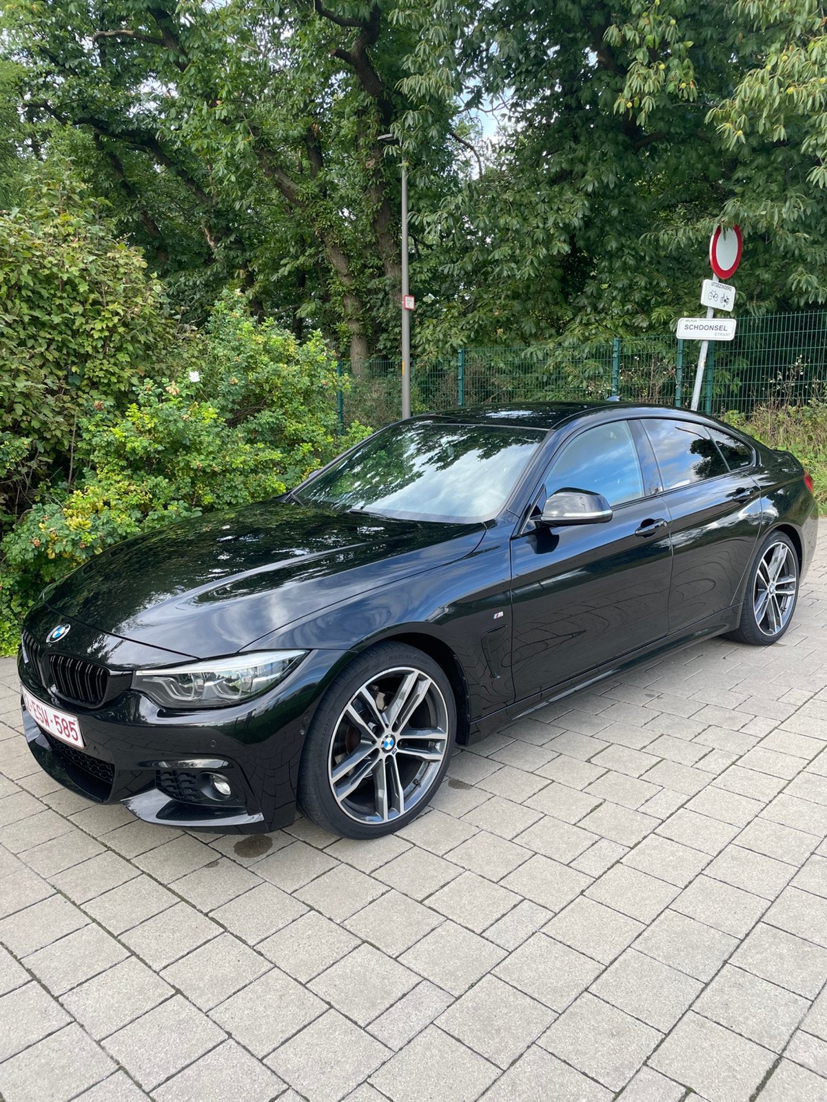 Bmw 4 serie Grand Coupe M pakket, Auto's, Automaat, 4 cilinders, Verwarmde buitenspiegels, Zwart