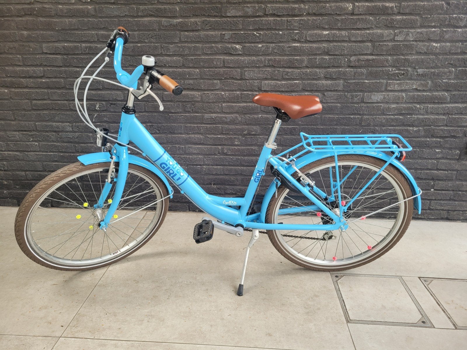 meisjesfiets 24 inch (8-12jaar), Ophalen, Velgrem, Bikefun, Versnellingen