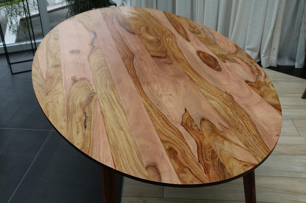 Houten ovale sheesham eettafel, Huis en Inrichting, Tafels | Eettafels, Nieuw, 100 tot 150 cm, 150 tot 200 cm, Vijf personen of meer