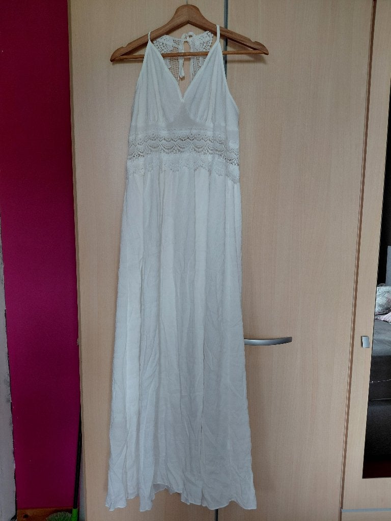 Robe longue, Vêtements | Femmes, Robes, Sans marque, Enlèvement, Blanc, Sous le genou