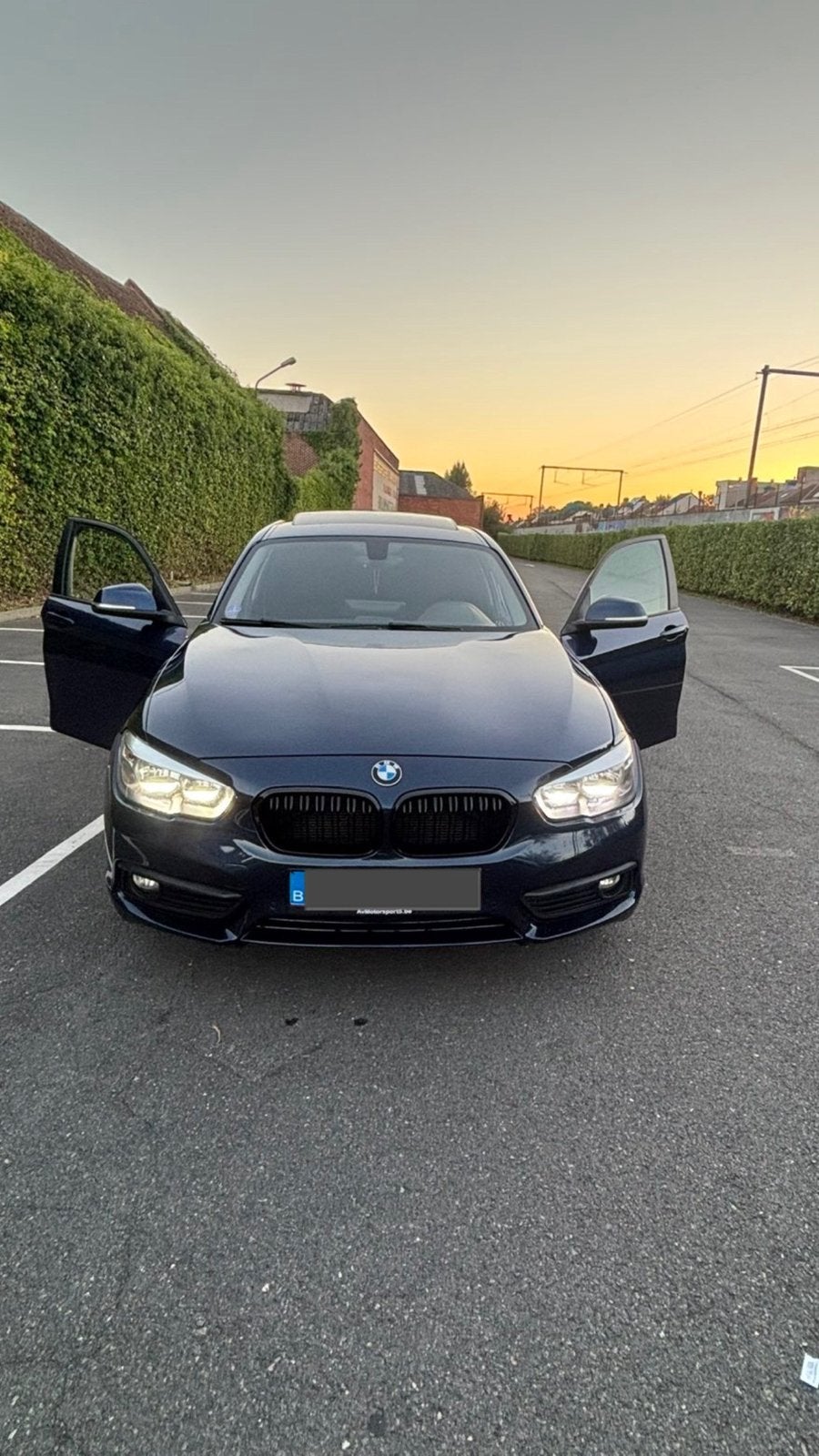 BMW 116i 2019, 4 cilinders, Blauw, 5 deurs, Particulier