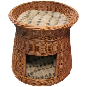 DUBBELE KATTENTOREN RIET 50x47 + 2 KUSSENS, Dieren en Toebehoren, Ophalen of Verzenden, Nieuw, Riet