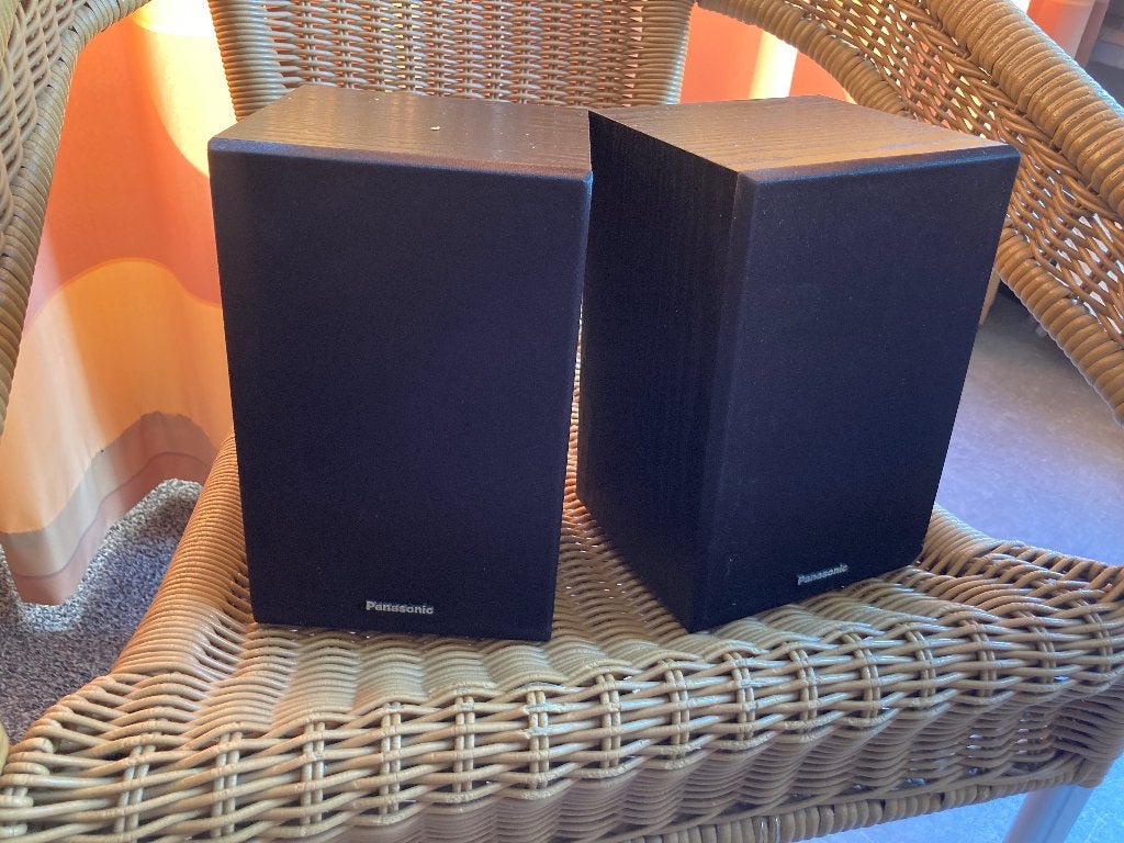 Kleine luidspreker boxen 'Panasonic', TV, Hi-fi & Vidéo, Enceintes, Enlèvement, Comme neuf, Enceinte d'étagère