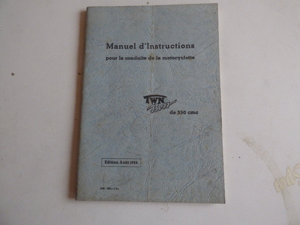 MANUEL D'UTILISATION DU TWN 350 CC, Motos, Enlèvement ou Envoi