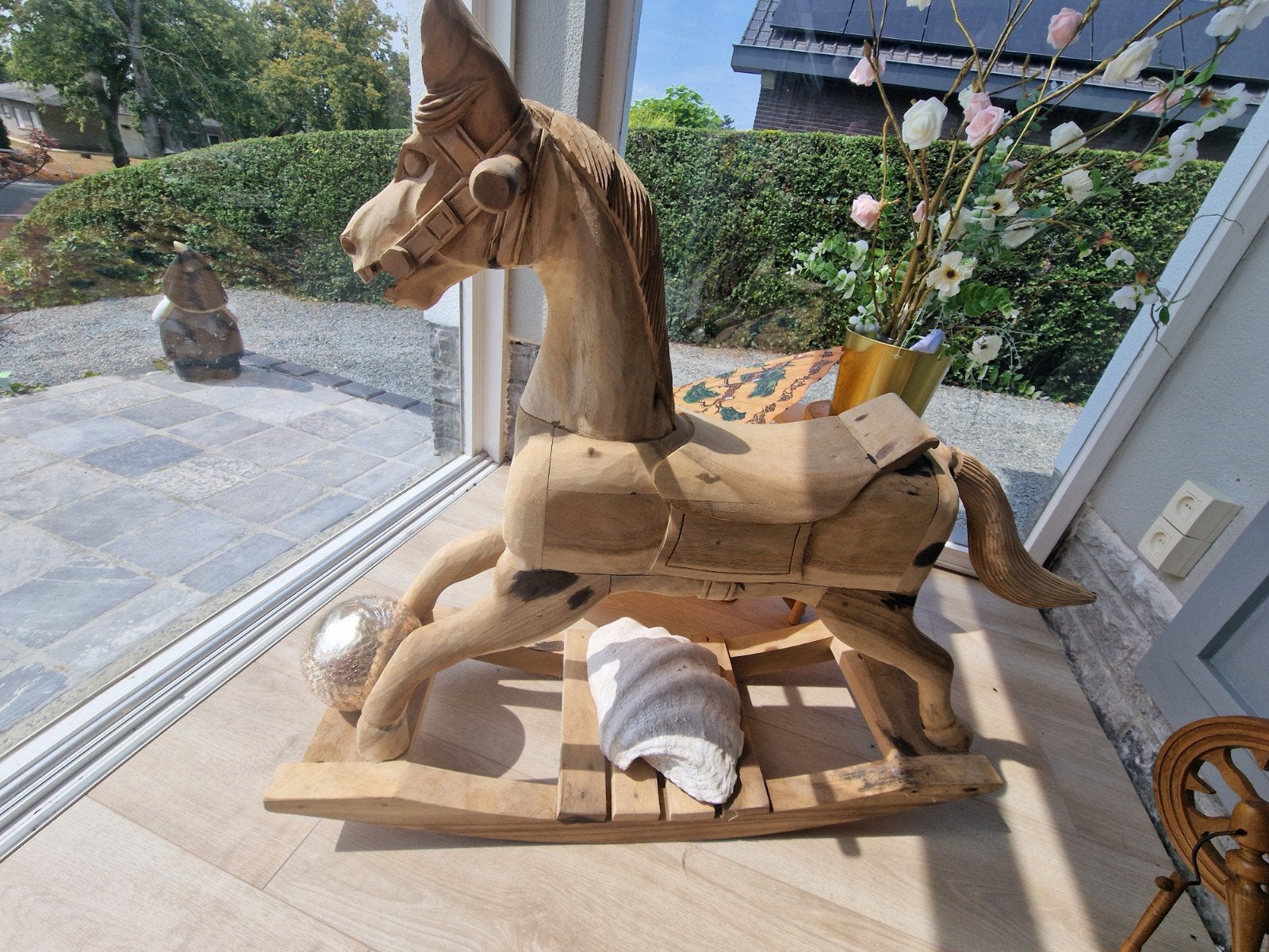 Met de hand gemaakt schommelpaard, Antiek en Kunst, Ophalen