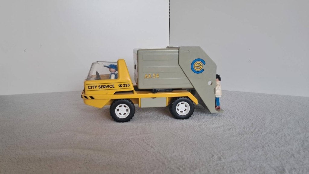 playmobil vuilniswagen, Ophalen, Gebruikt, Complete set, Voertuig