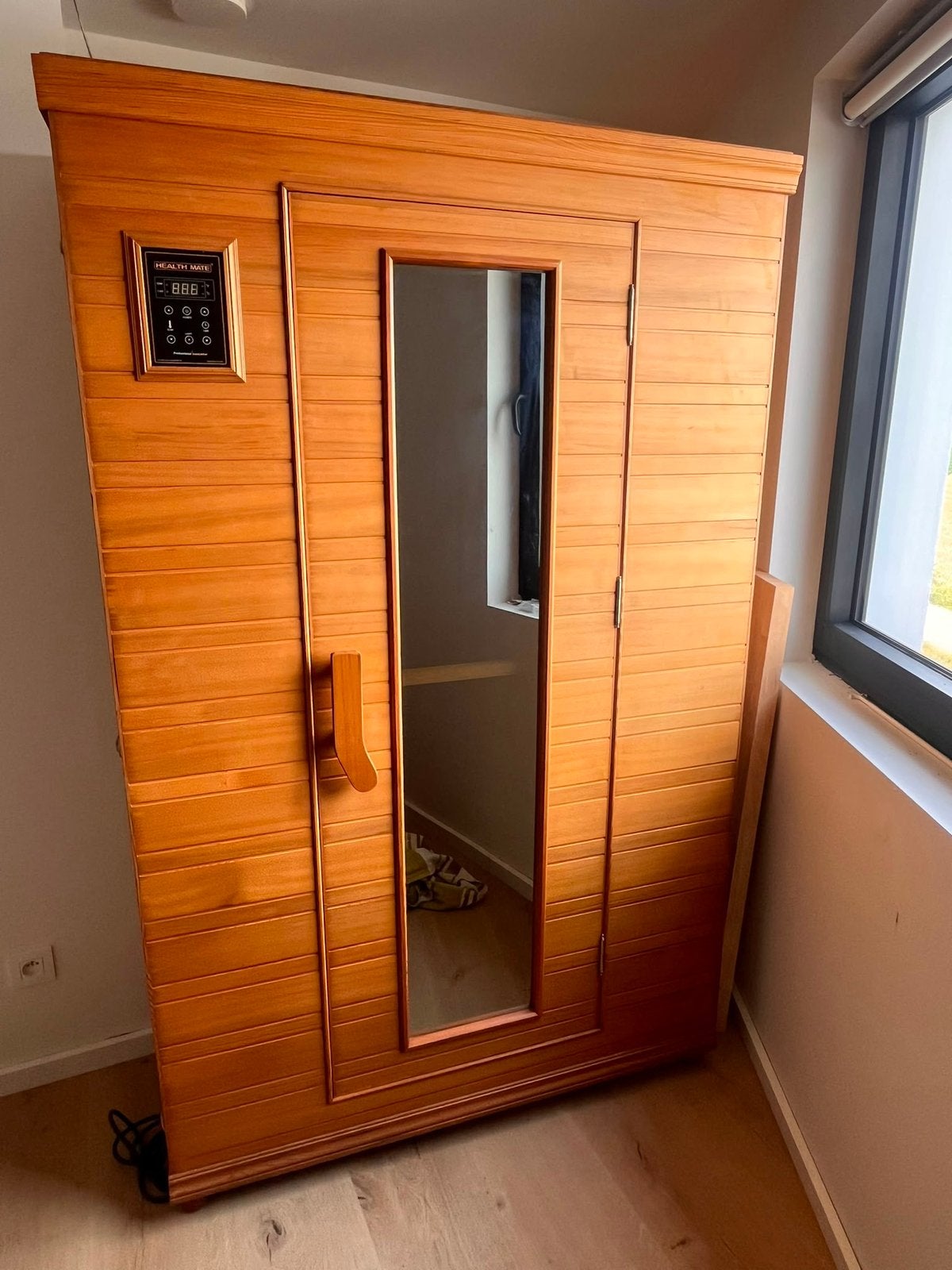 Infraroodcabine 2 personen Health Mate, Sport en Fitness, Ophalen, Gebruikt, Infrarood, Complete sauna
