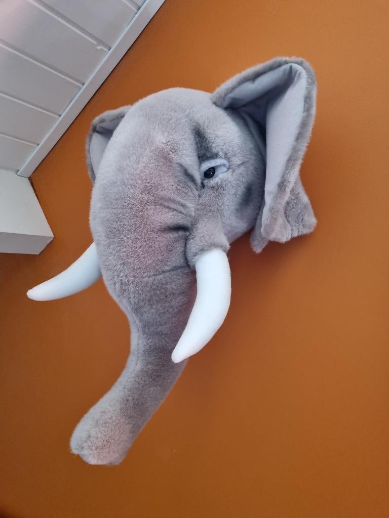 Bibib dierenkop olifant, Ophalen of Verzenden, Zo goed als nieuw, Wanddecoratie