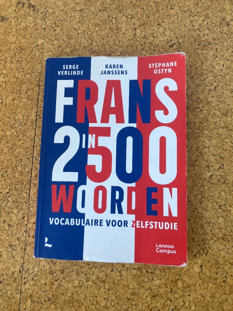 Schoolboek: Frans in 2500 woorden, Livres, Livres scolaires, Français, Enlèvement, Utilisé, Secondaire