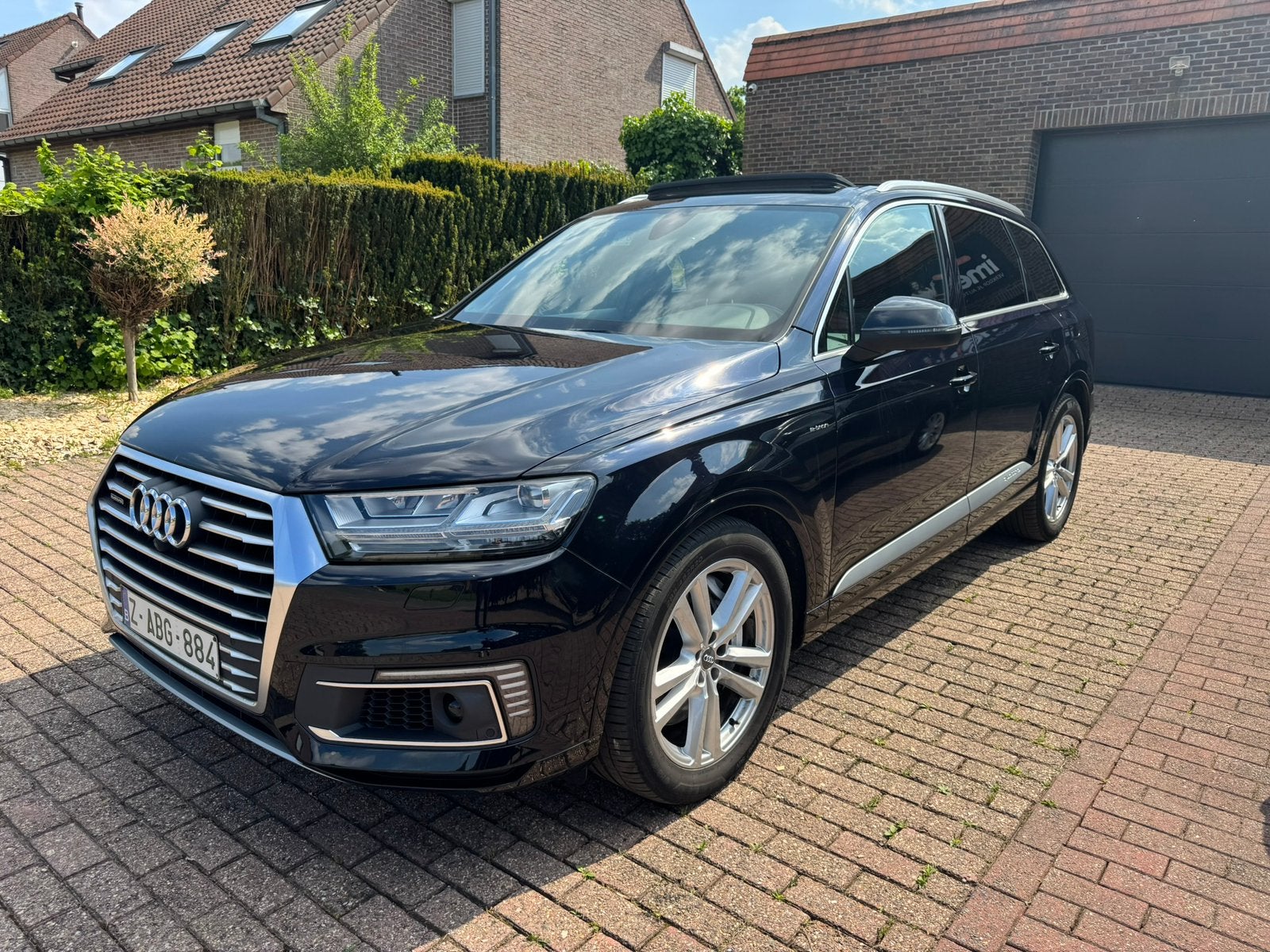 Audi Q7 3.0TDI Etron Quattro S-line/2018//1ste eigenaar, Auto's, Audi, Automaat, 2995 cc, Blauw, Leder