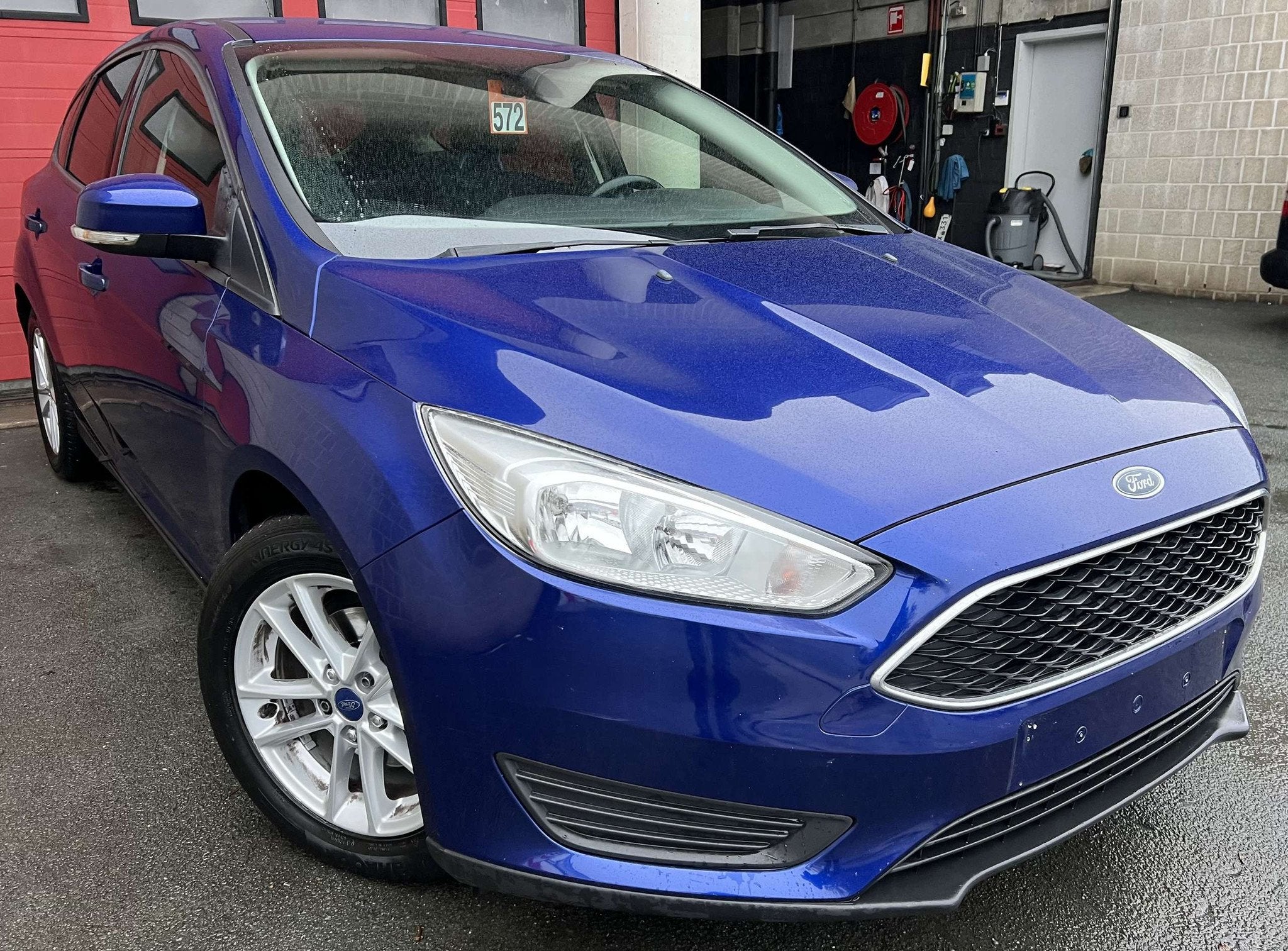 Ford Focus 1.0 EcoBoost Business Edition + CLIM (bj 2014), Auto's, Ford, Focus, Gebruikt, Euro 6, Blauw