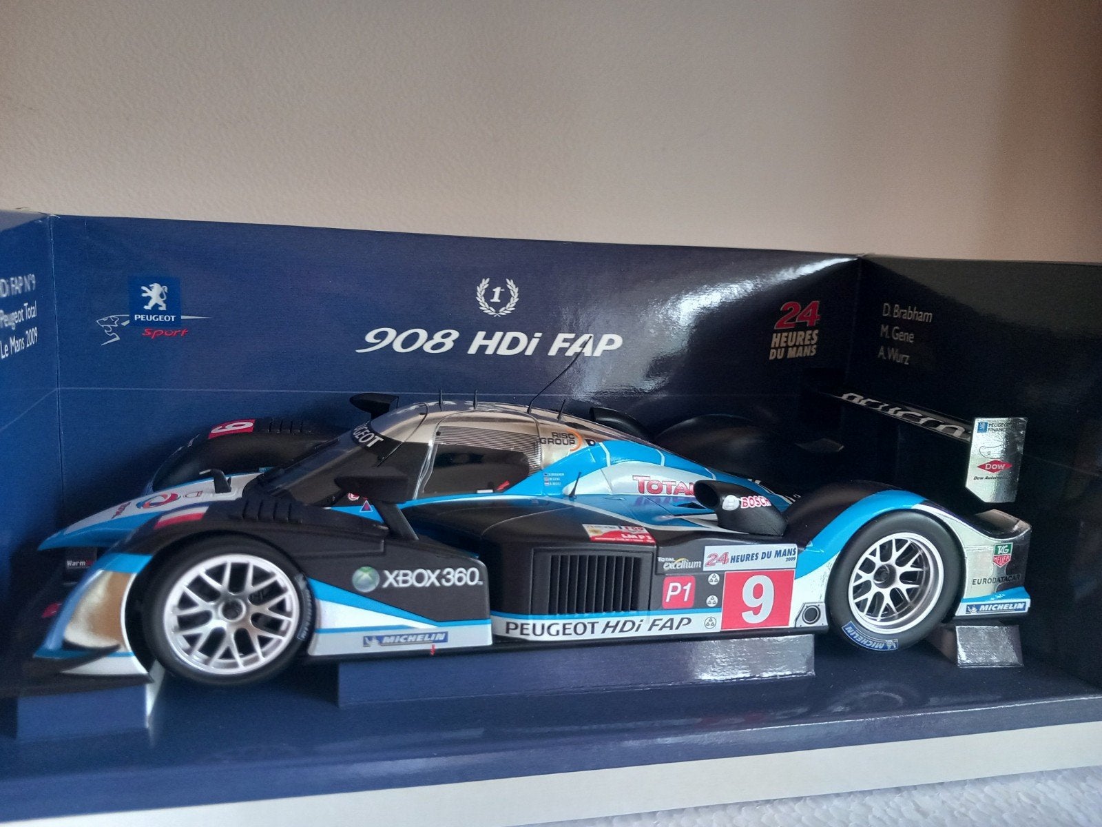 PEUGEOT 908 HDI FAP. 1e LE MANS 2009.. 1/18, Ophalen of Verzenden, MiniChamps