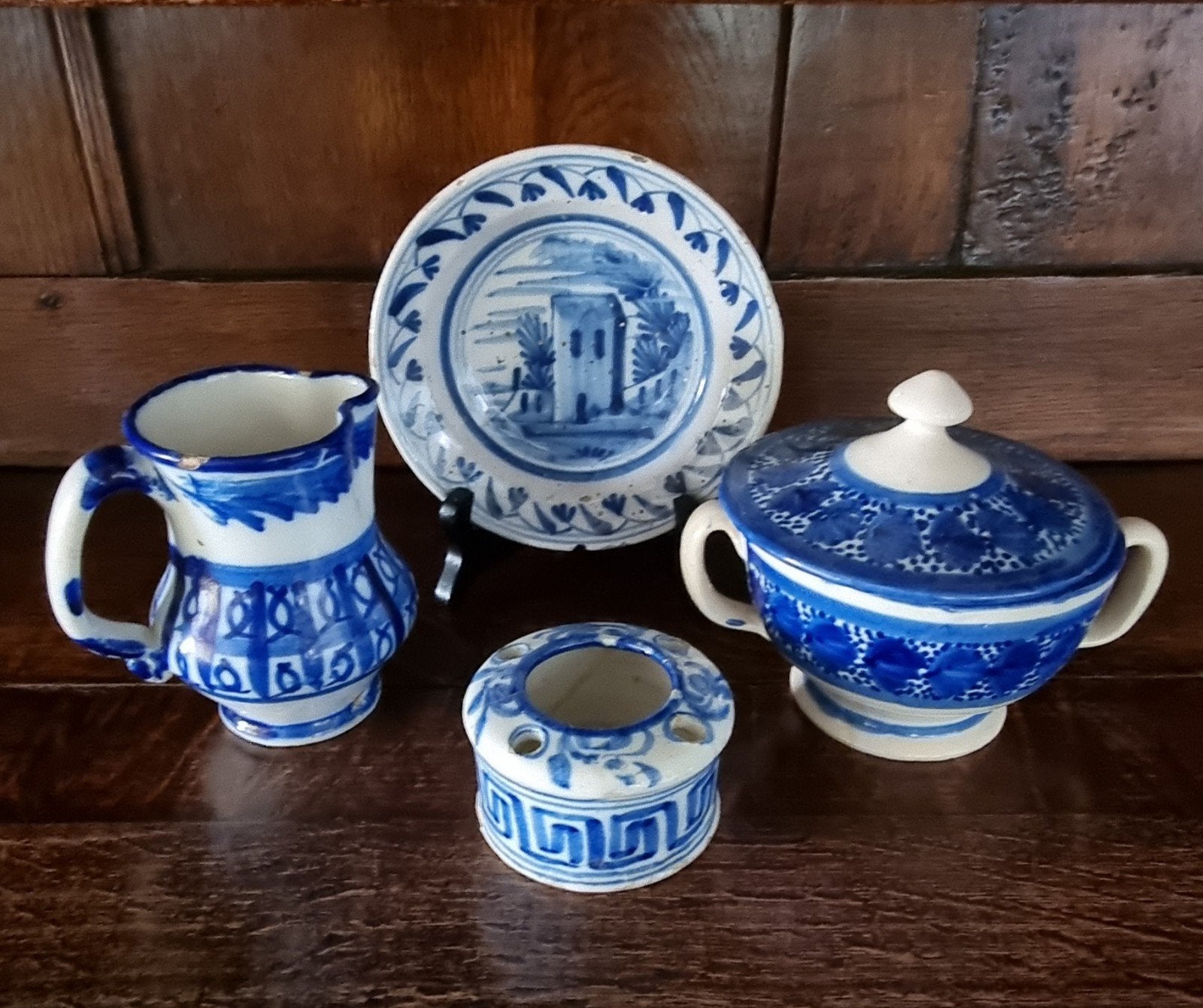 Lot Delfts blauw aardewerk, Antiek en Kunst, Ophalen