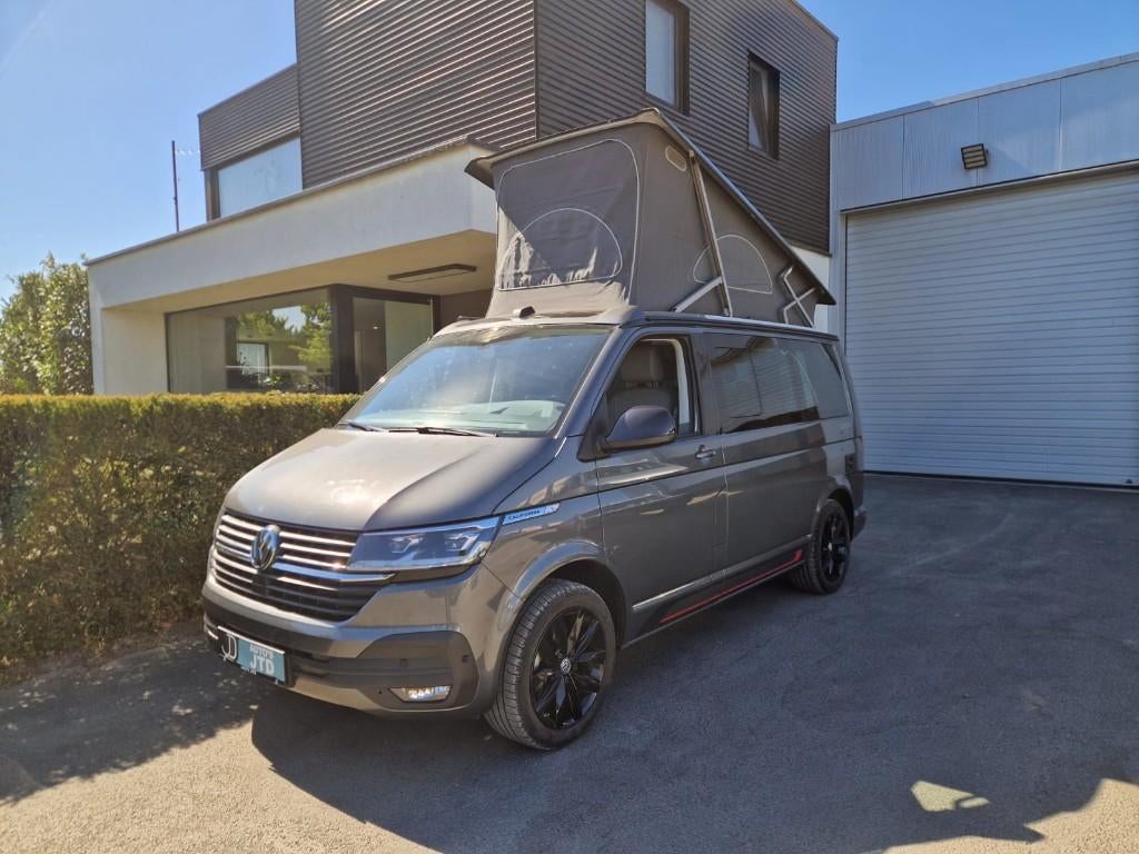 Vw T6.1 California Ocean Edition 150Pk 18" alu *Garantie*, Caravans en Kamperen, Mobilhomes, Bedrijf, tot en met 4, Buscamper of Camperbus